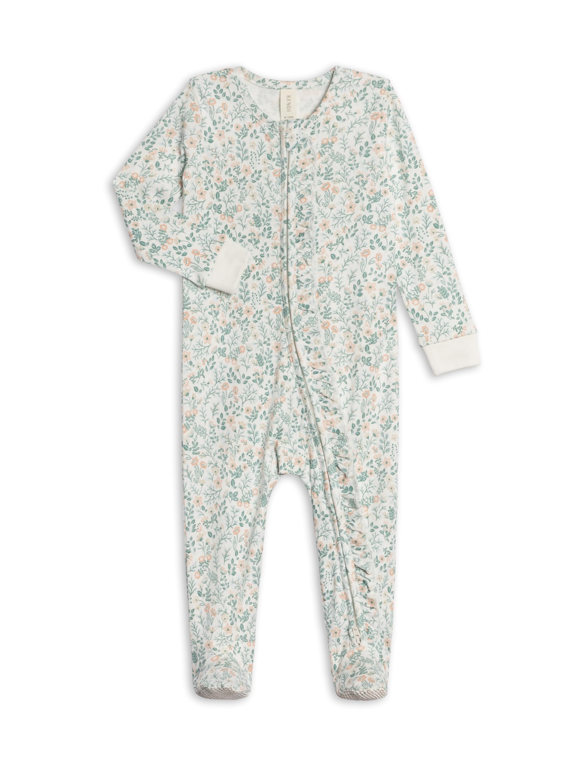 Colored Organics Baby Zip-Up Footed Sleeper with 2-Way Zipper - Organic Cotton Pajamas
