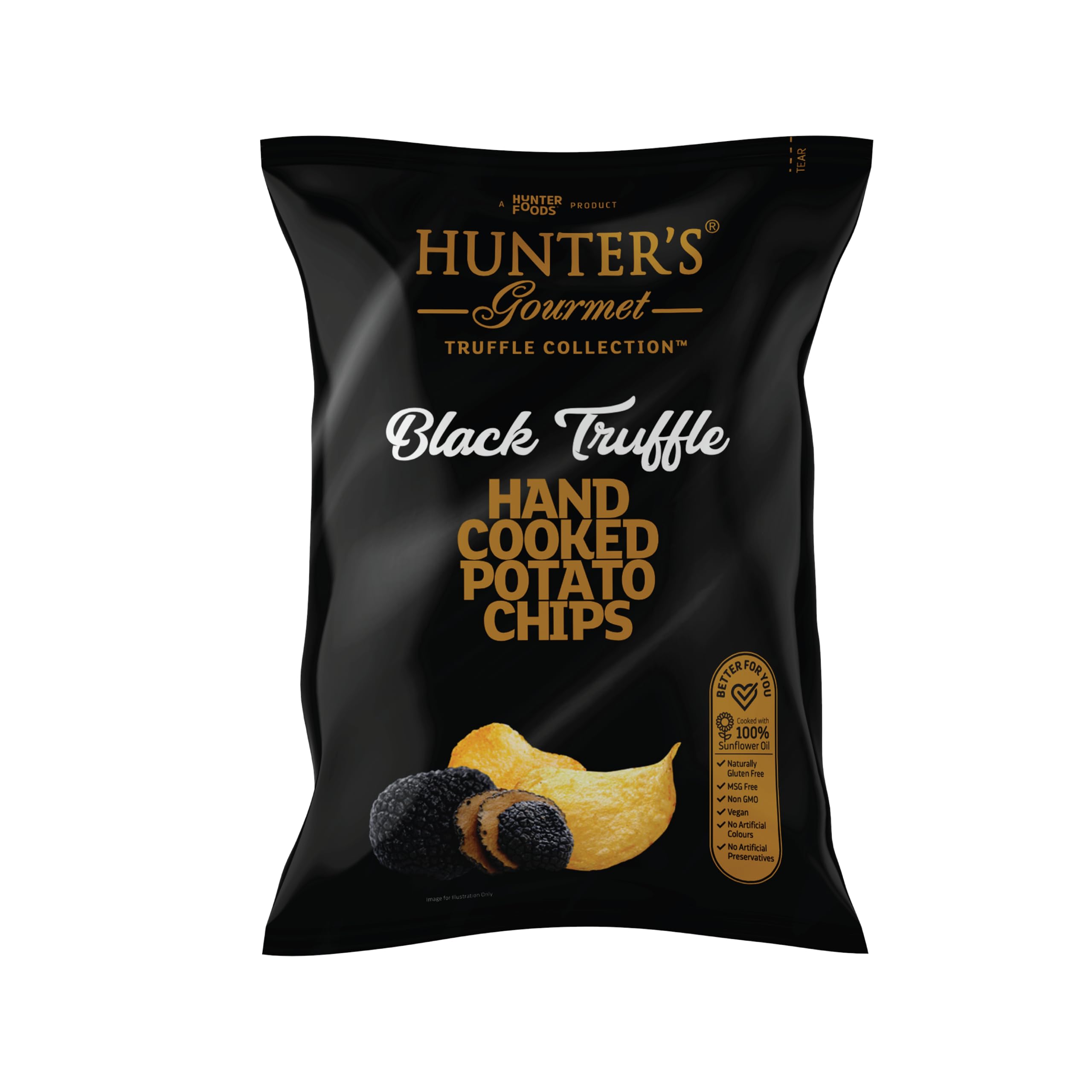 Black Truffle Hand Cooked Potato Chips 125g
