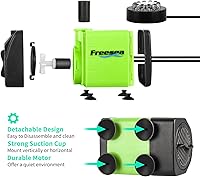 Vista 5 de FREESEA Bomba de agua sumergible de fuente: Bomba de acuario ajustable de 10 vatios y 160 GPH con luz LED Tubo de 3.3 pies para estanque al aire