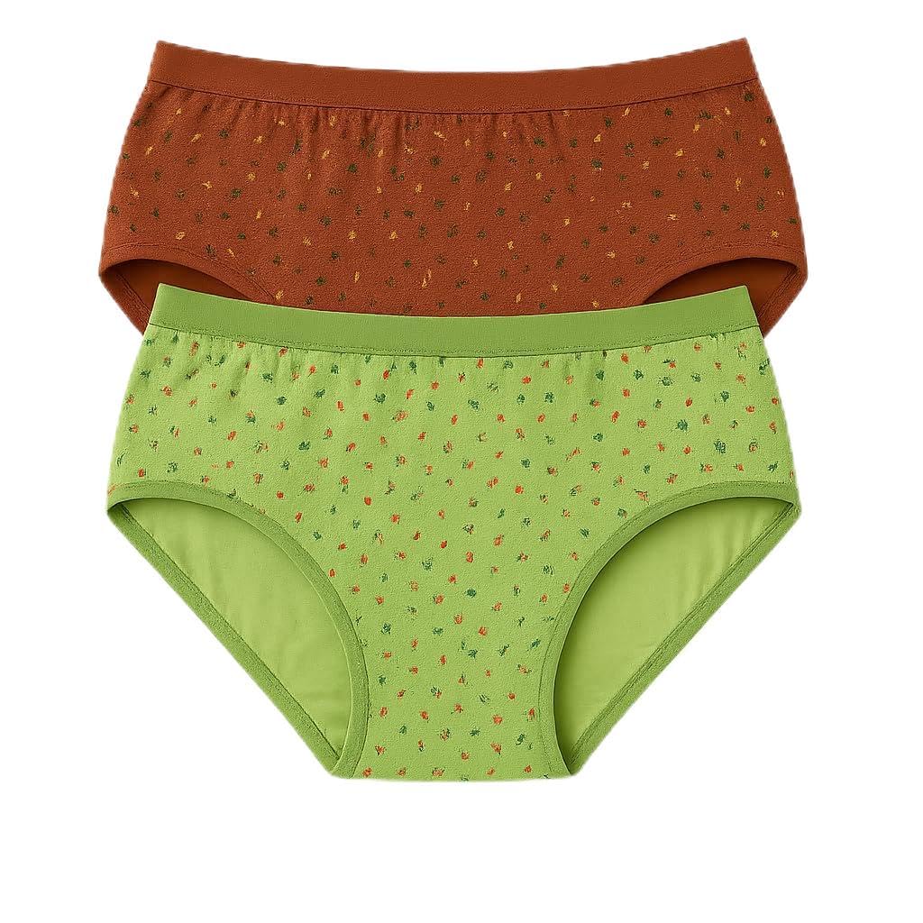 Ladies Printed Cotton Innerwear – XL-90 Multicolour-image-48