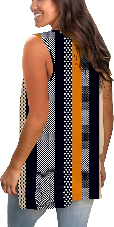 SAMPEEL Women's Summer Tank Tops The shirts are very comfortable to wear and you won’t feel tight in the armpits. Rayon and Spandex fabric making it comfier against the skin