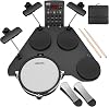 LEKATO Electronic Drum Set with Quiet Mesh Pads, CPD-1000 Portable Electric Drum Kit, 220 Sounds, USB MIDI, 2 Upgraded Pedals, Sticks, Travel Bag