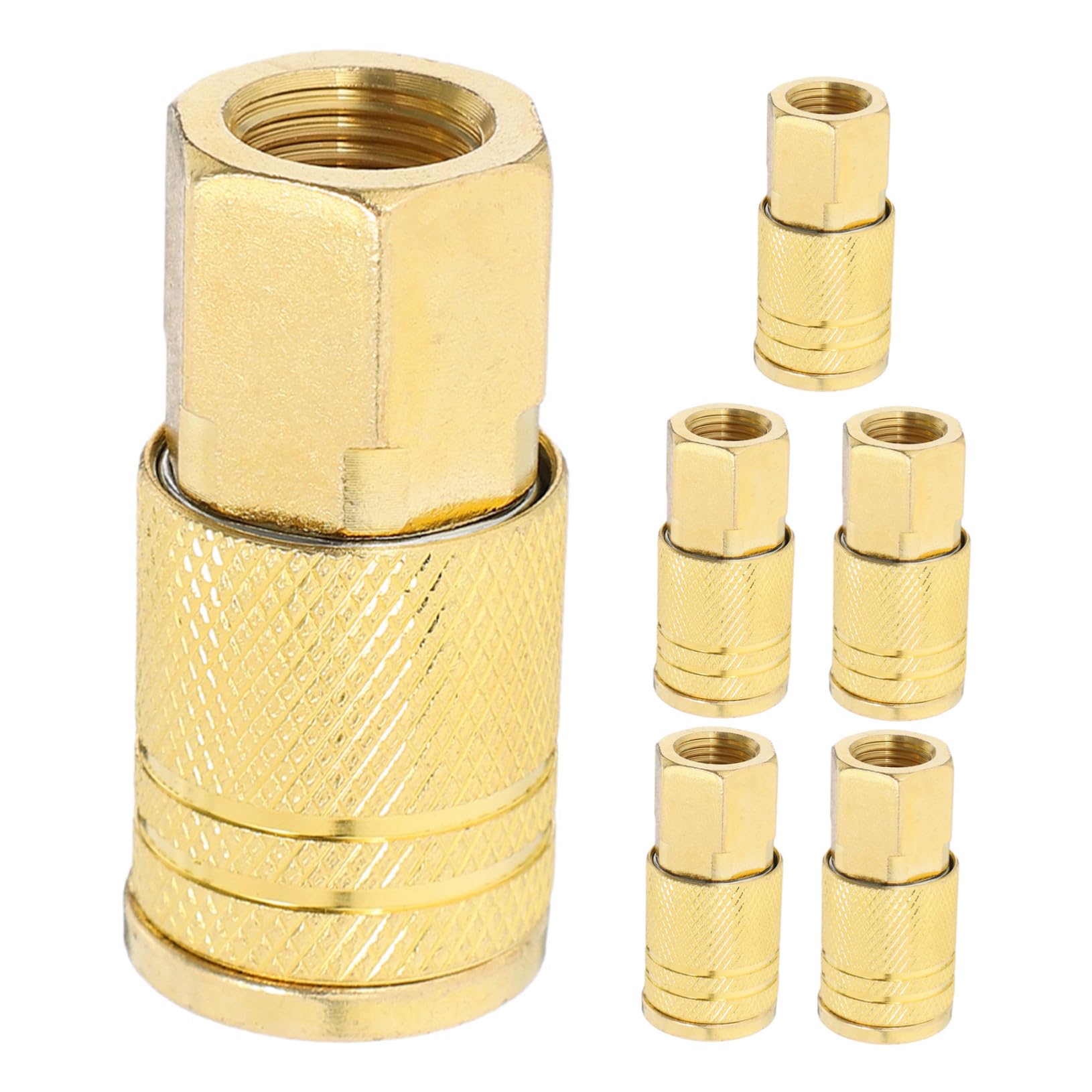6 Pièces Raccords Rapides Air Compresseur Npt Femelle Raccords Tuyau Air Industriels Résistants Haute Pression pour Connexion Rapide