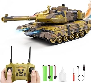 Sponsored You’re seeing this ad based on the product’s relevance to your search query.Learn more about this advertisement Hitish RC Tank with Shooting Function for Children Adults, 2.4G Remote Controlled Army Tank Toy with Car Demo Sound Light Smoke, 13 Channel Military Vehicle Model, Gift for Boys, Beige