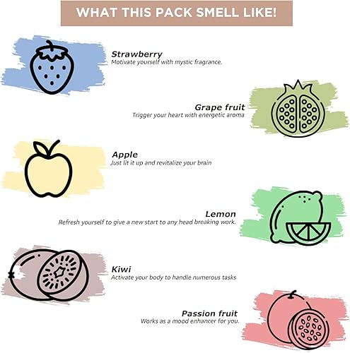 Miniatura 8 de Palitos de incienso natural de alta calidad, 20 varillas por caja, manzana, pomelo, fresa, limón, kiwi, palitos de aroma refrescante para el hogar o