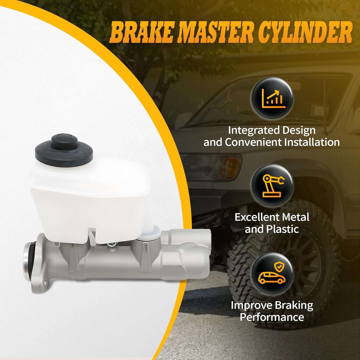 472013D380 Brake Master Cylinder with Reservoir Compatible with 1996-2000 4Runner 2.7L/3.4L M390367 MC390367