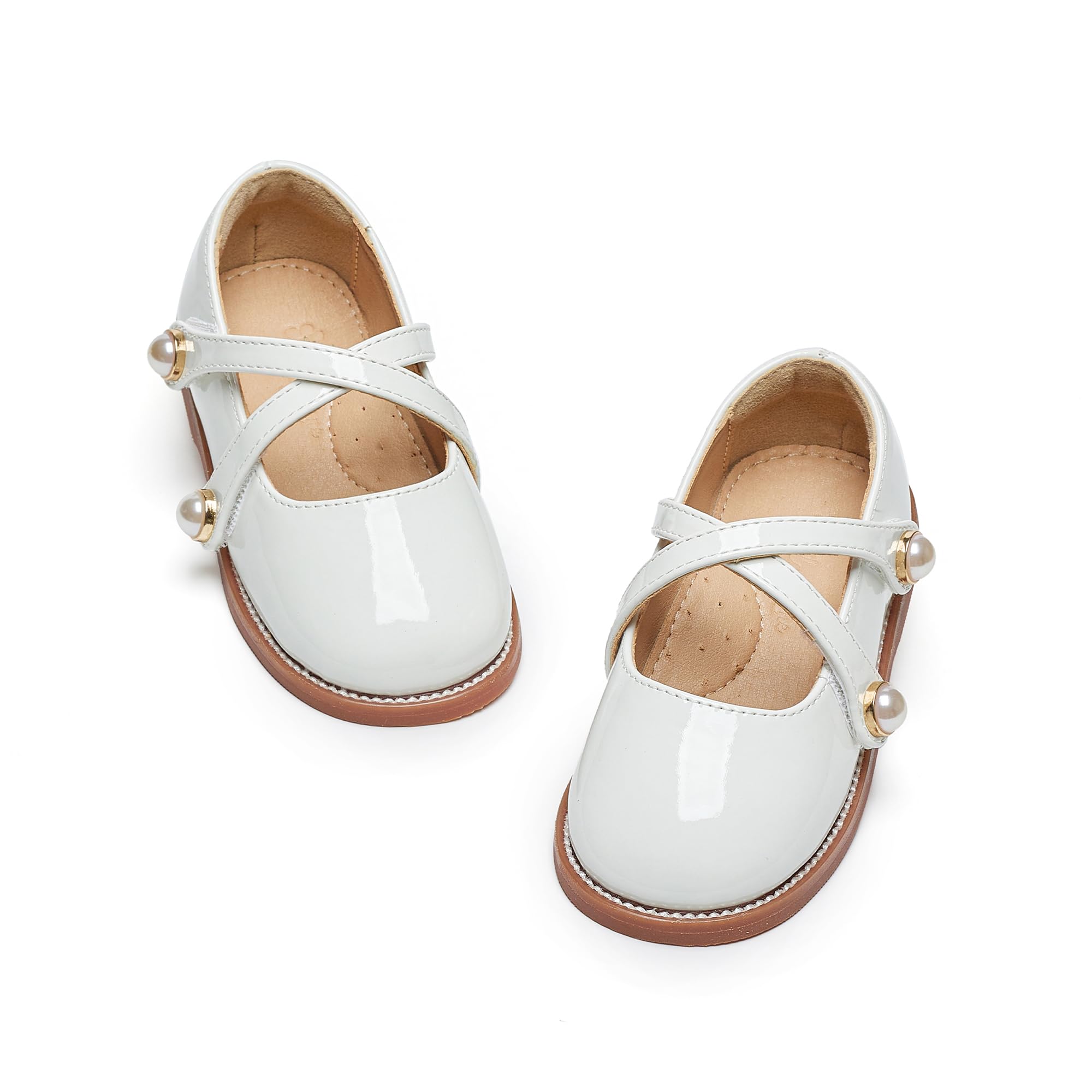 Flaryzone Toddler Girls Mary Jane School Uniform Oxfords Dress Shoes Flats