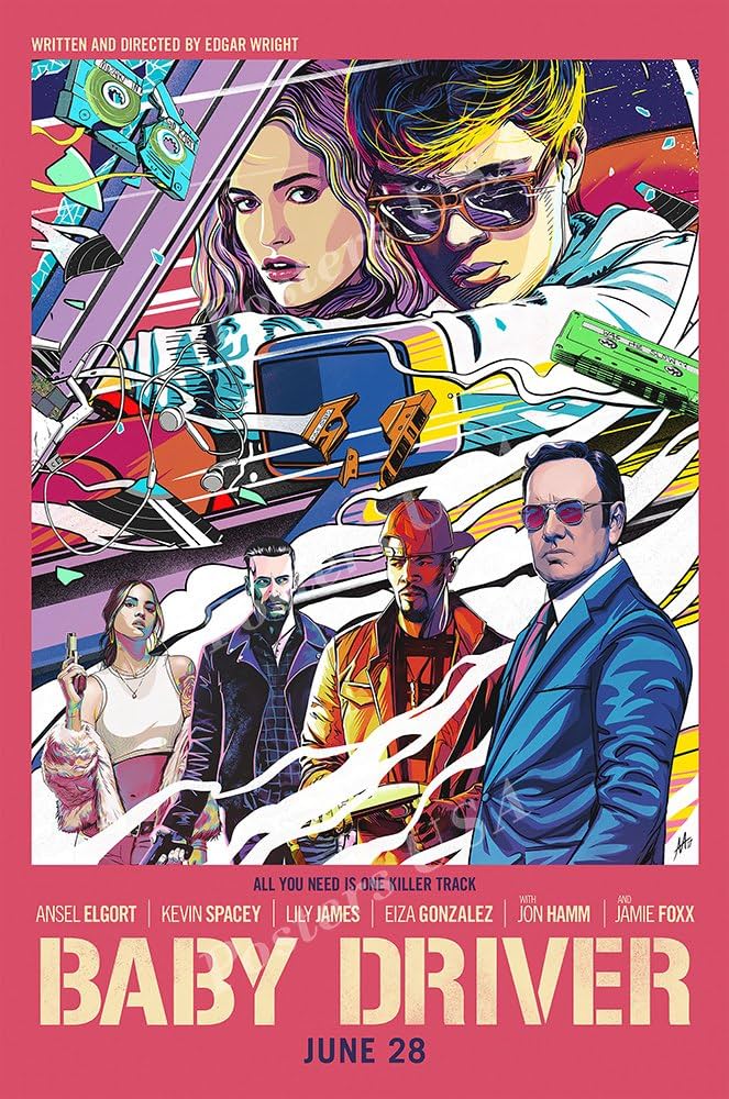 Amazon.com: Baby Driver Movie Poster Glossy Finish Made in