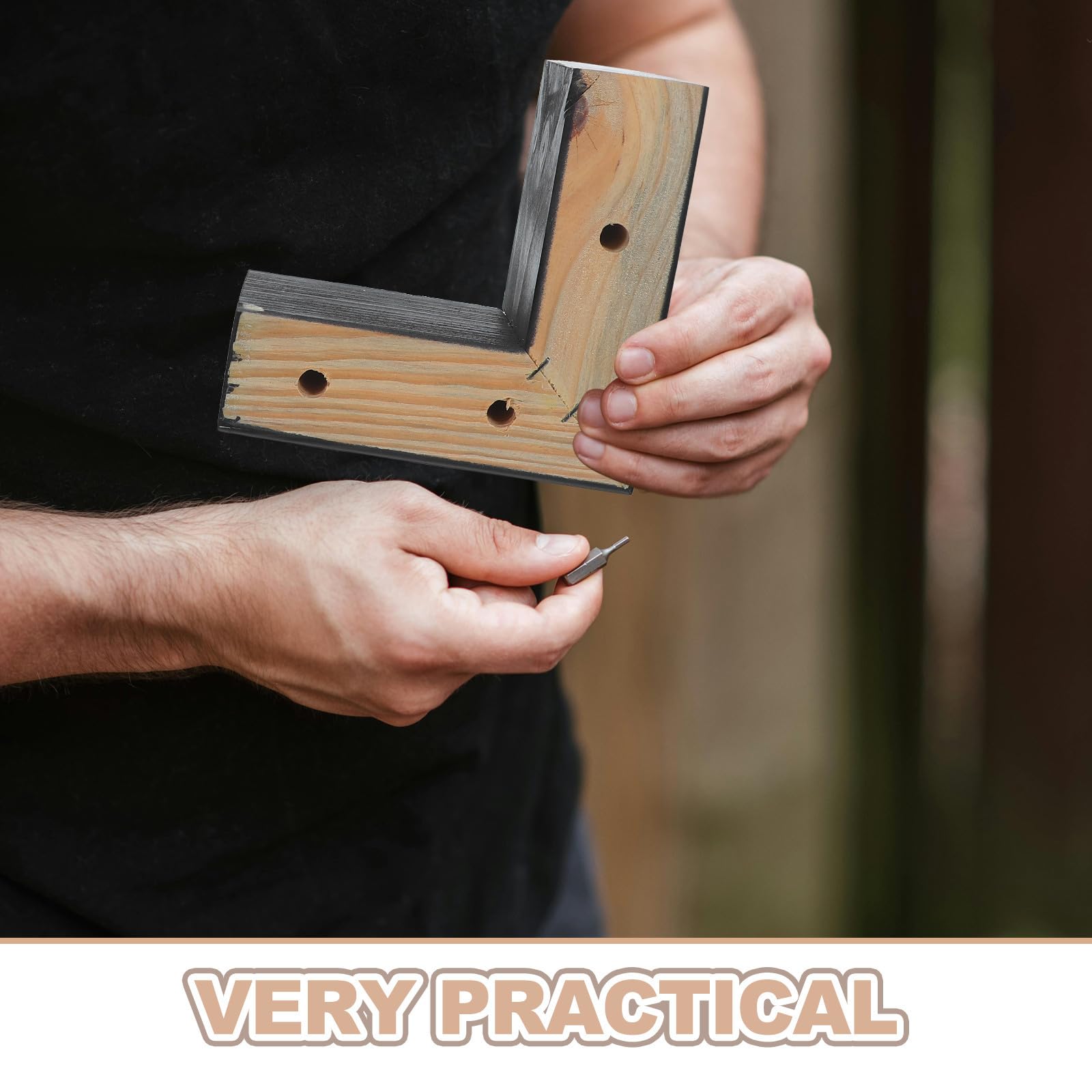 Ciieeo Gambe per Divano in Legno Massello 8cm, Supporto