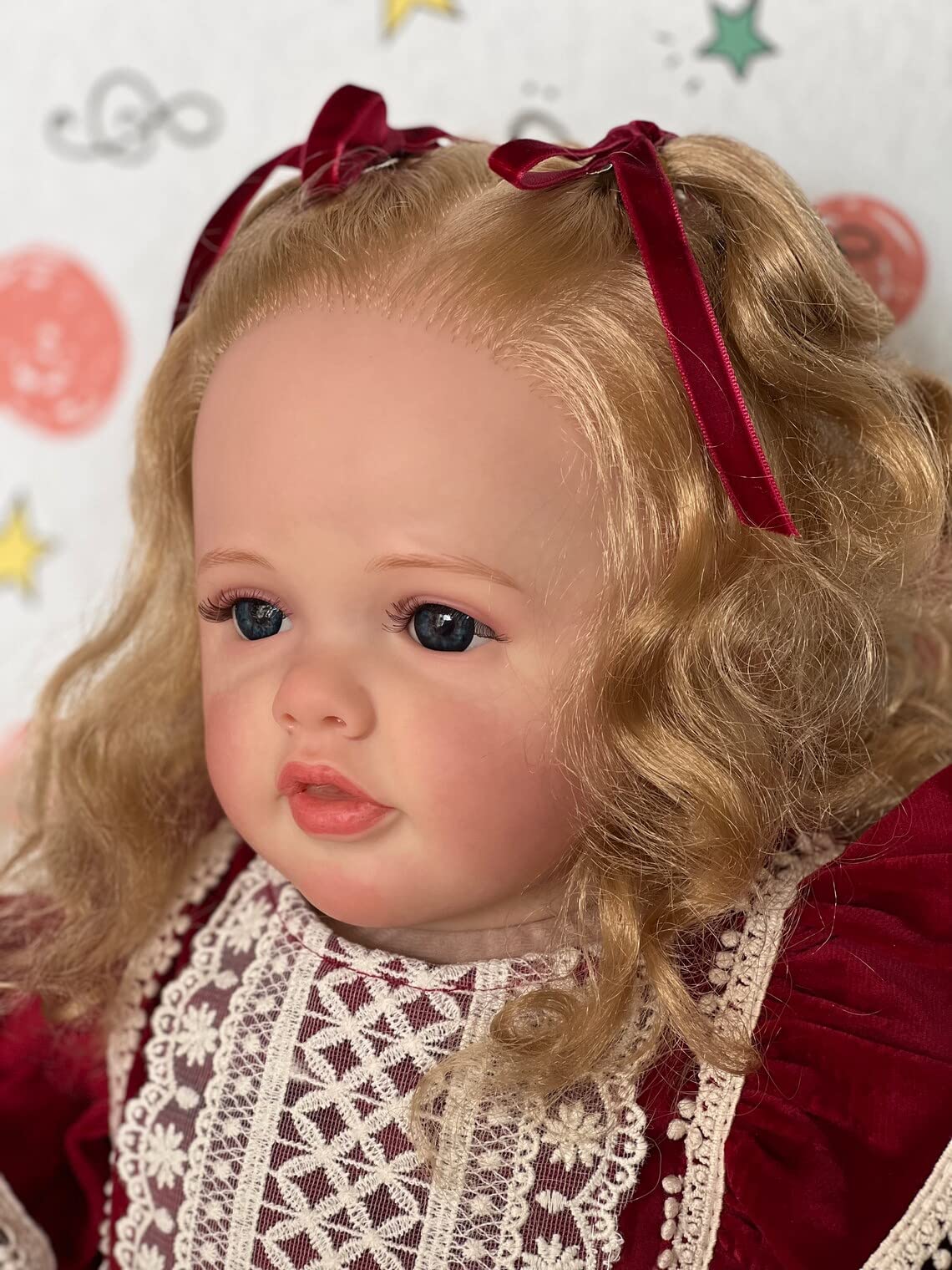 リボーンドール リボーンドール ブロンドヘアの赤ちゃん 青い目 
