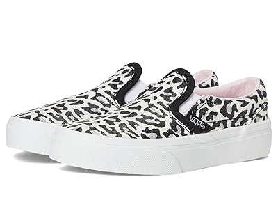 Vans Kids Classic Slip-On (Little Kid) Kids Shoes Leopard Glitter Pastel Pink : 2.5 Little Kid M, Canvas