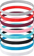 8 Pieces Sports Hair Band, Elastic Headband Women Non-Slip Hair Strap, Sports Hair Bands for Yoga, Football, Jogging