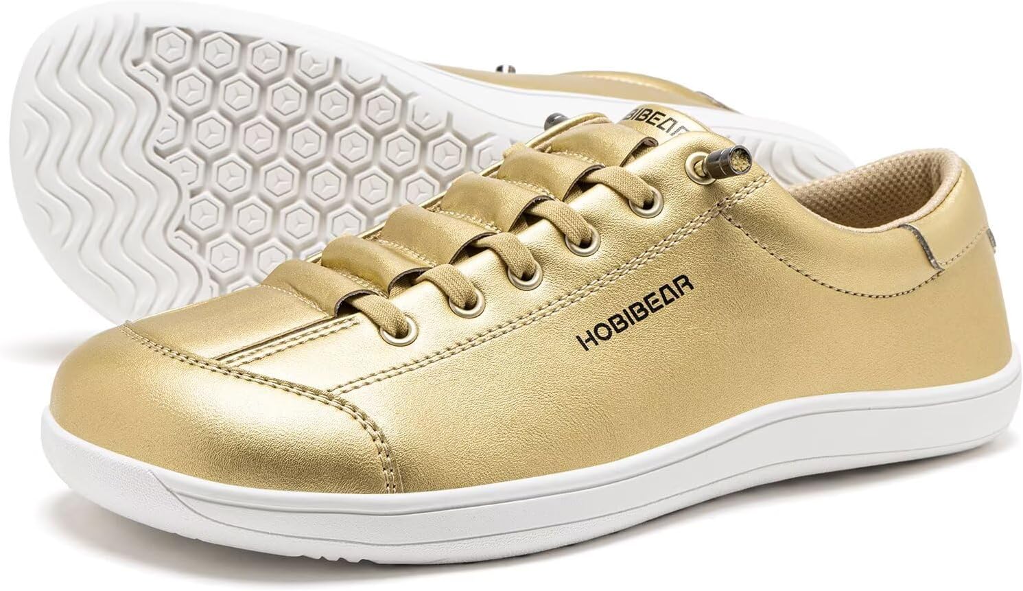  Leather Barefoot Shoes Lightweight Wide Toe Box Zero Drop Slip-on Shoes for Women thumbnail
