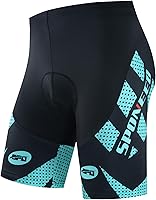 Sponeed Men's Padded Bike Shorts with 4D Gel Cushion - Moisture-Wicking Cycling Compression Bottoms for Road Biking