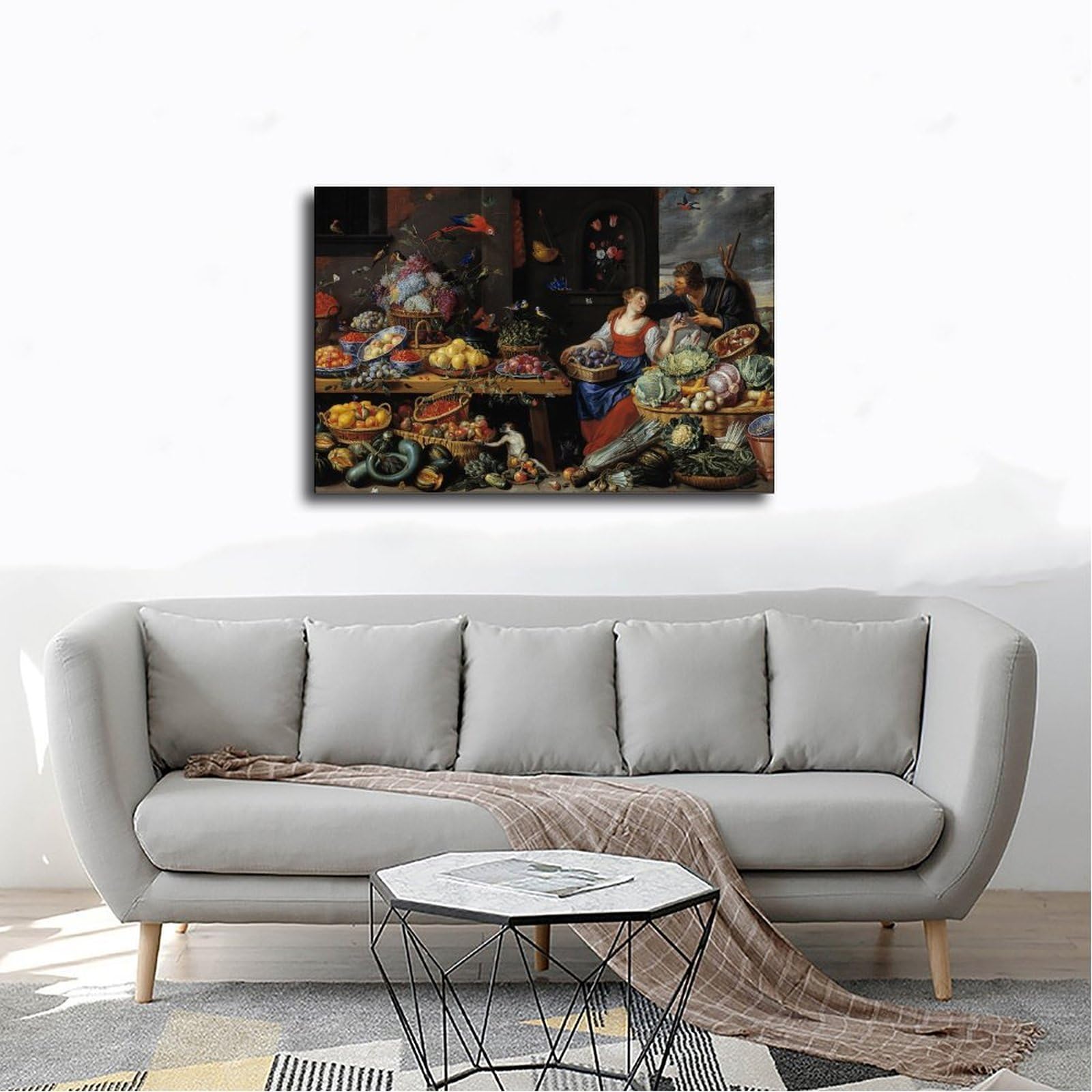 Poster su tela con un giovane venditore di frutta (1650 – 1660) poster su tela per soggiorno decorazione regalo