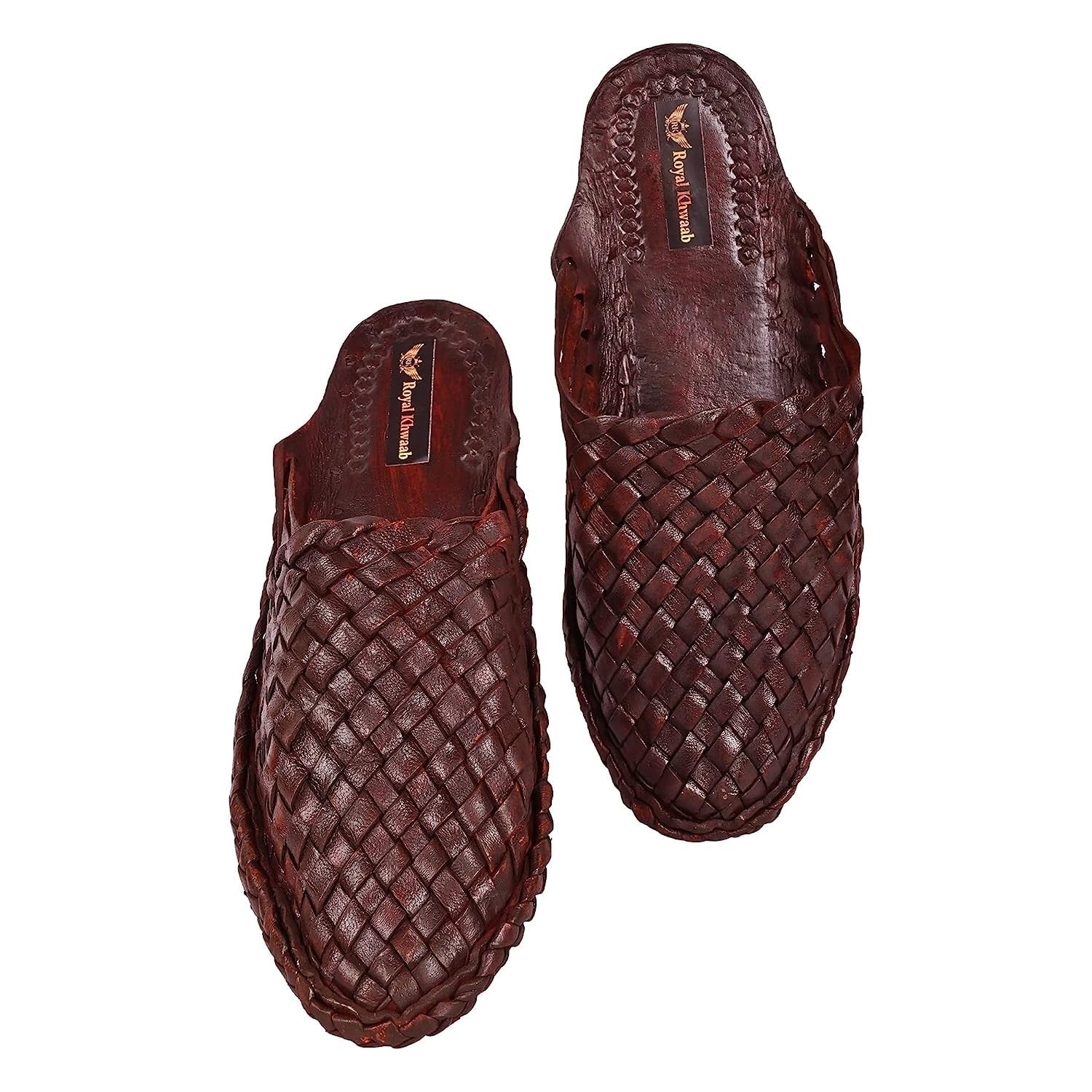 royal khwaab Kolhapuri Chappal for Men|Kolhapuri Slippers for Men|Kolhapuri Shoes for Men|Leather Slippers for Men|Wedding Slippers for Men-A1-picture-20