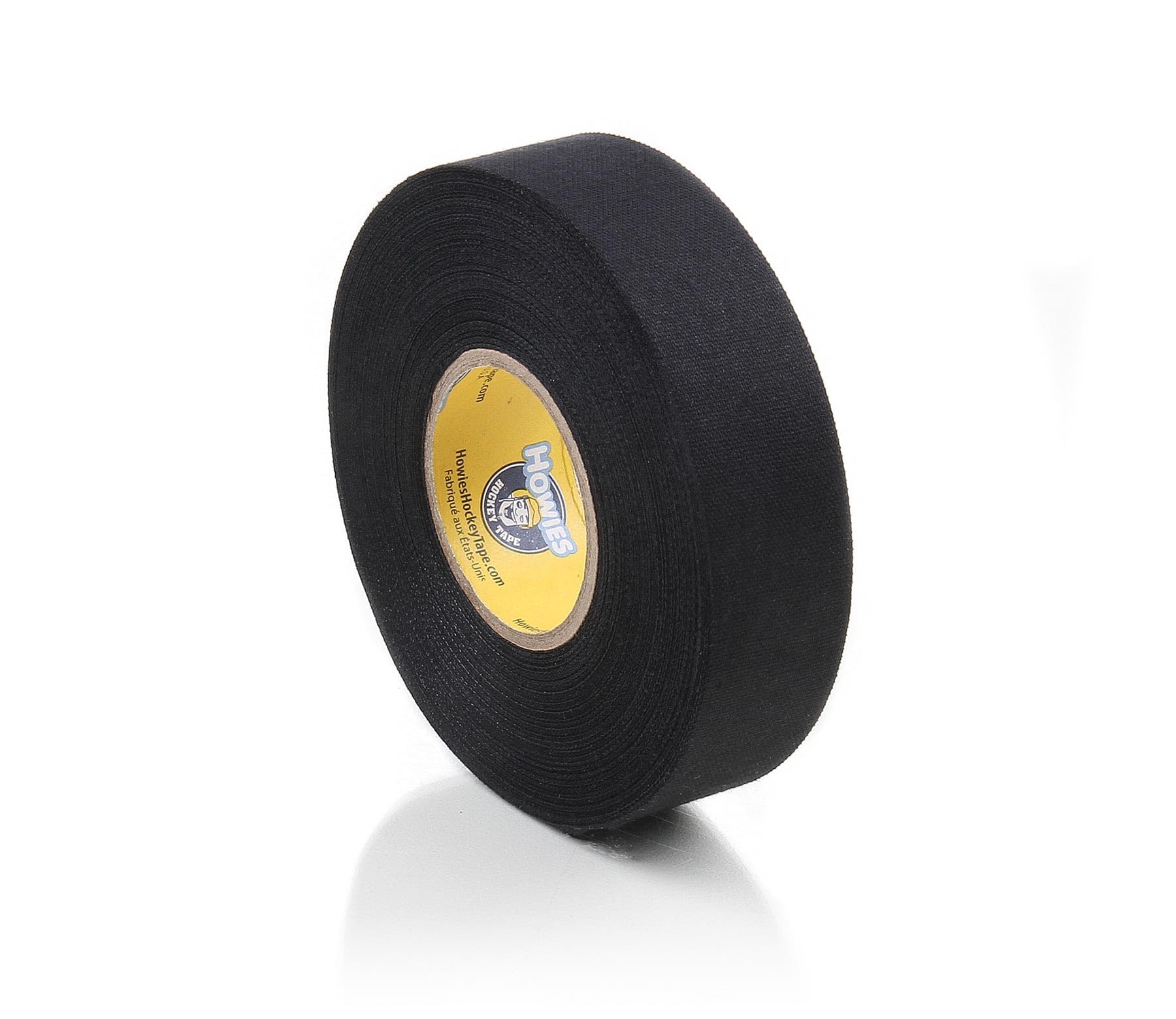 Ruban adhésif professionnel en tissu pour raquette de hockey sur glace Noir 25 mm 22 m