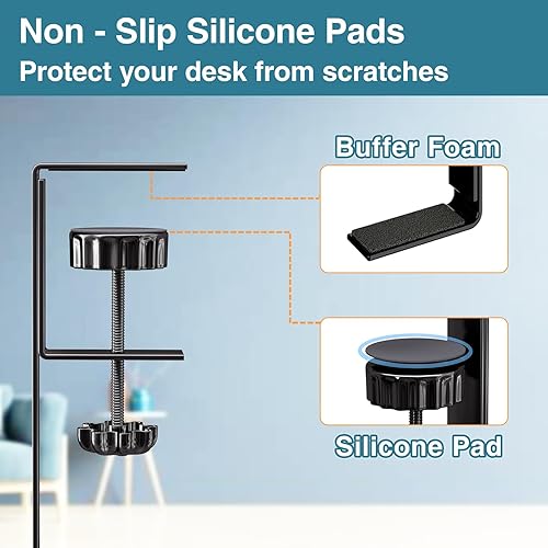 Miniatura 4 de Bandeja de organización de cables para debajo del escritorio, organizador de cables de 15.7 pulgadas para mesa, organizador de cables de escritorio