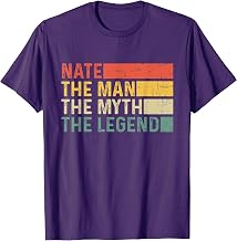 Nate The Man The Myth The Legend Vintage Gift for Nate T-Shirt