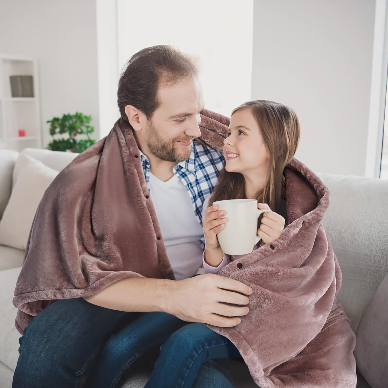 review BFYDOAA Electric Heated Blanket Throw, USB Interface Heating Blanket, Soft Flannel Reversible Electric Throw Blanket, Fast Heating Electric Blankets for Home Couch Office, 31x55