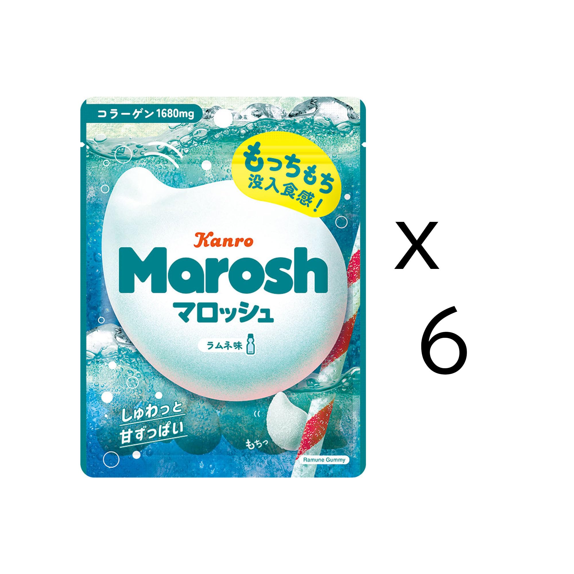 Amazon | カンロ マロッシュラムネ味 46g×6個 | カンロ | グミ 通販
