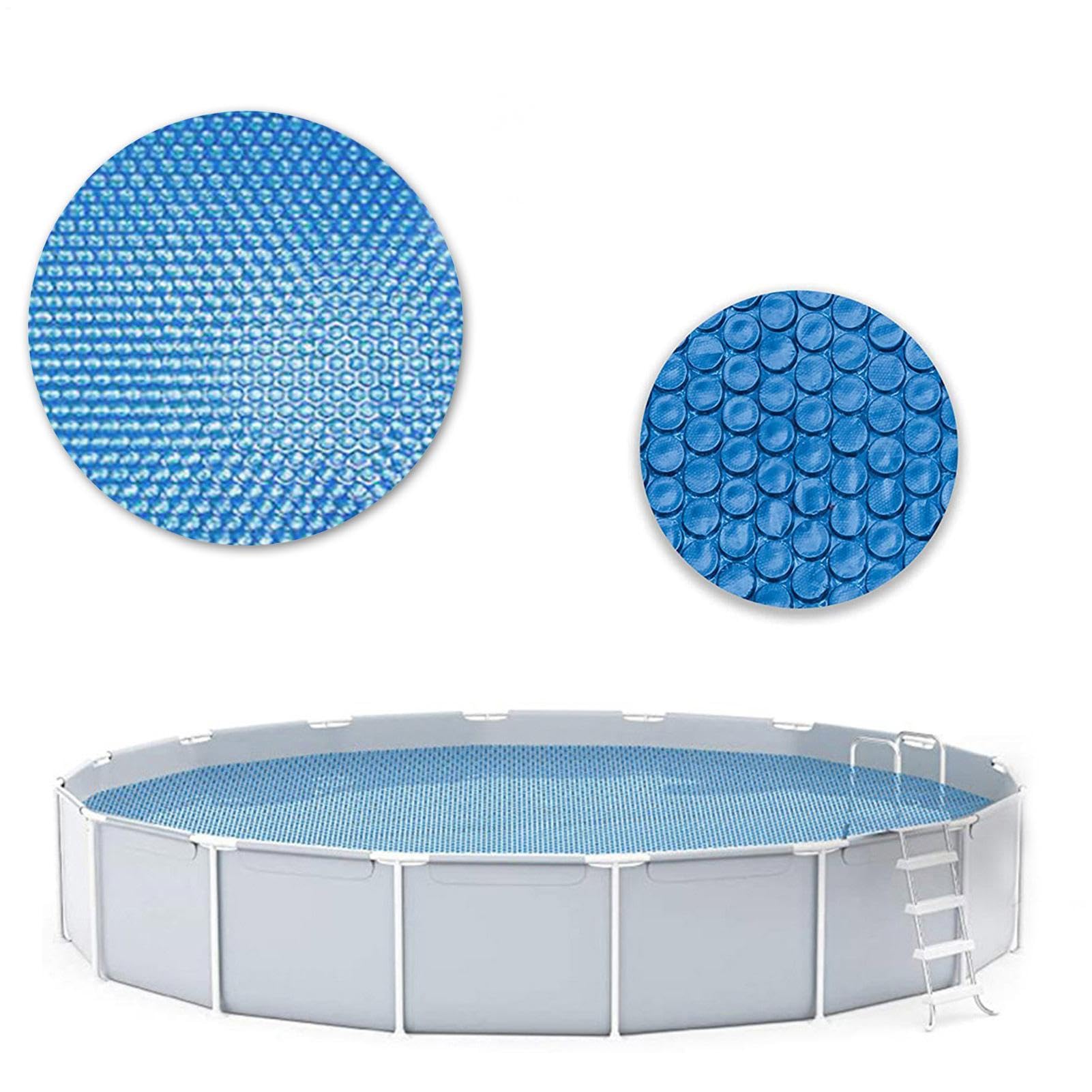 Cubierta de piscina | Aislamiento térmico, impermeable, a prueba de viento - de protección de piscina redondas | Para exteriores, jardines, fiestas, verano, hogar, patio y patio trasero