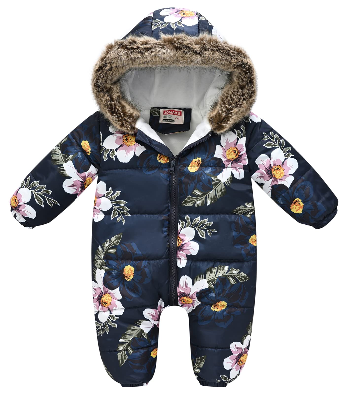 SEAUR Mono de invierno para bebé, altura 60-110 cm, pelele para recién nacido, traje de nieve grueso y cálido con cremallera