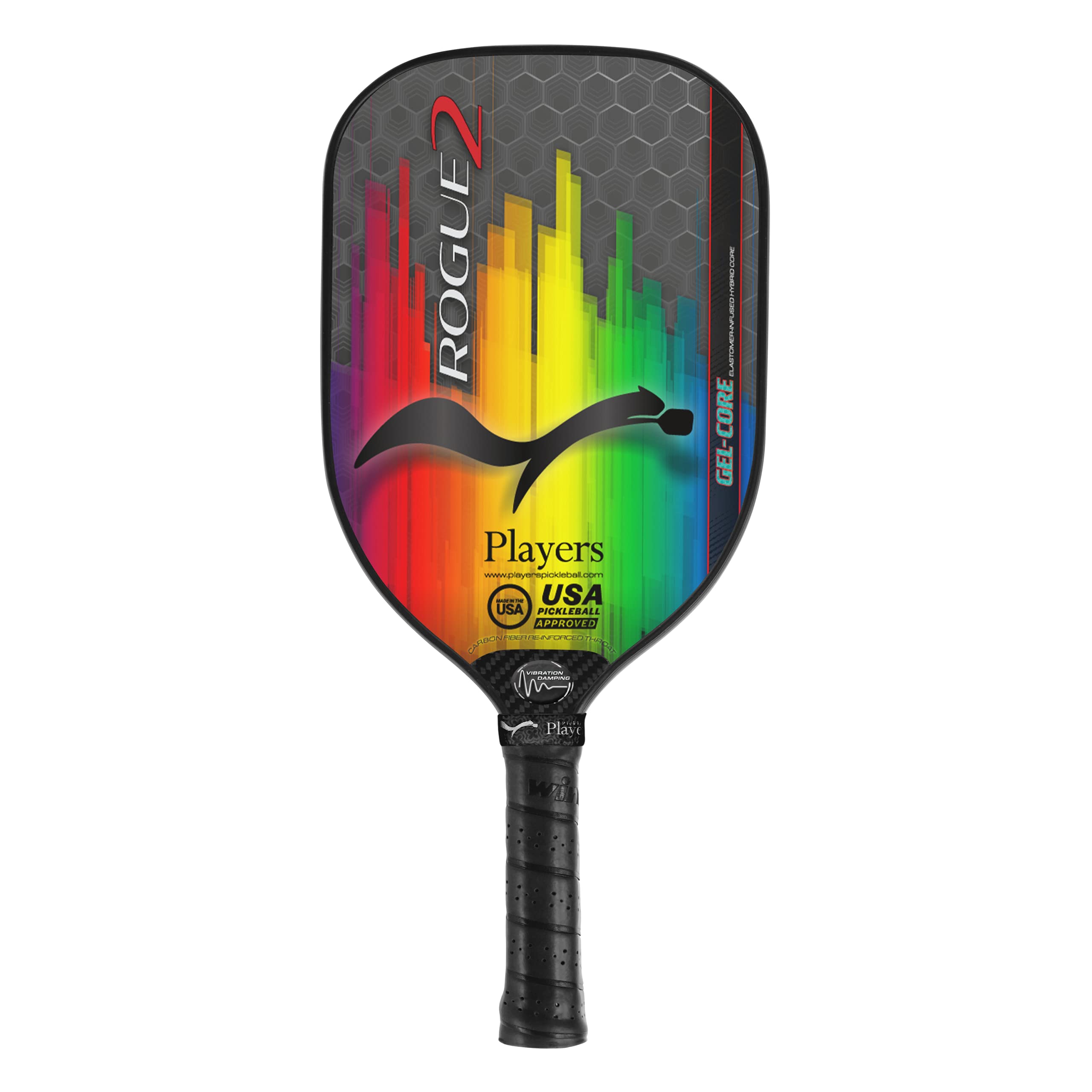 Rogue2 Second Generation Gel-Core Pickleball Paddle USA Pickleball Approved and Made in The USA