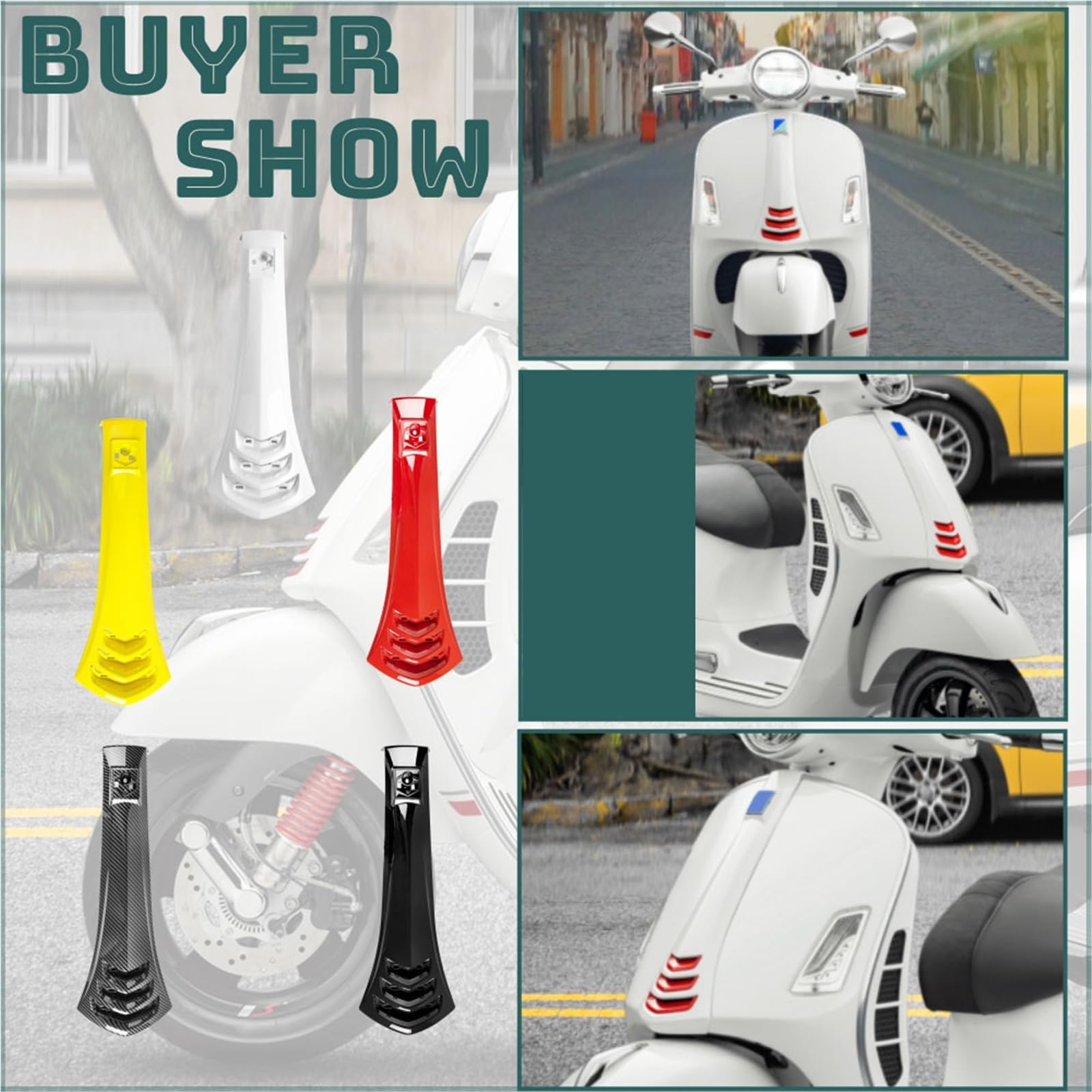Motorrad Front Horn Kopf Verkleidung Abdeckung Für Vespa GTS125 GTS250 GTS300 2019-2022 GTS 125 250 300 Krawatte Gürtel Halterung Zubehör