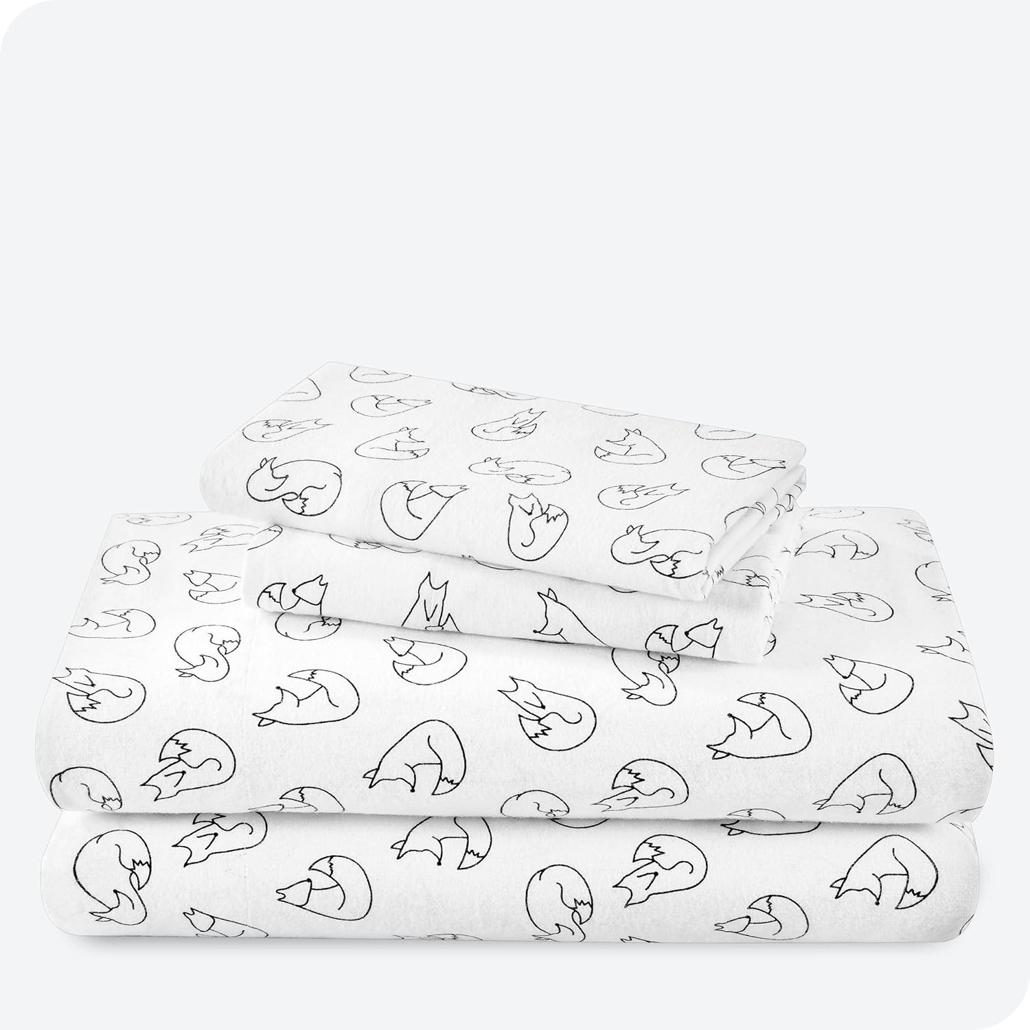 Bare Home Flannel Sheet Set Prints, 100 Cotton, Velvety