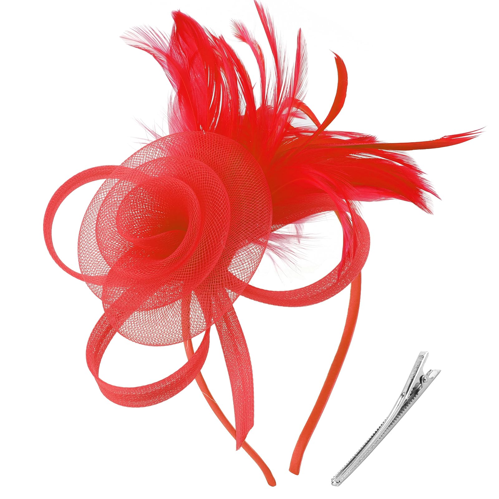 DRESHOW Fascinators Hats for Women Tea Party Fascinator Hats
