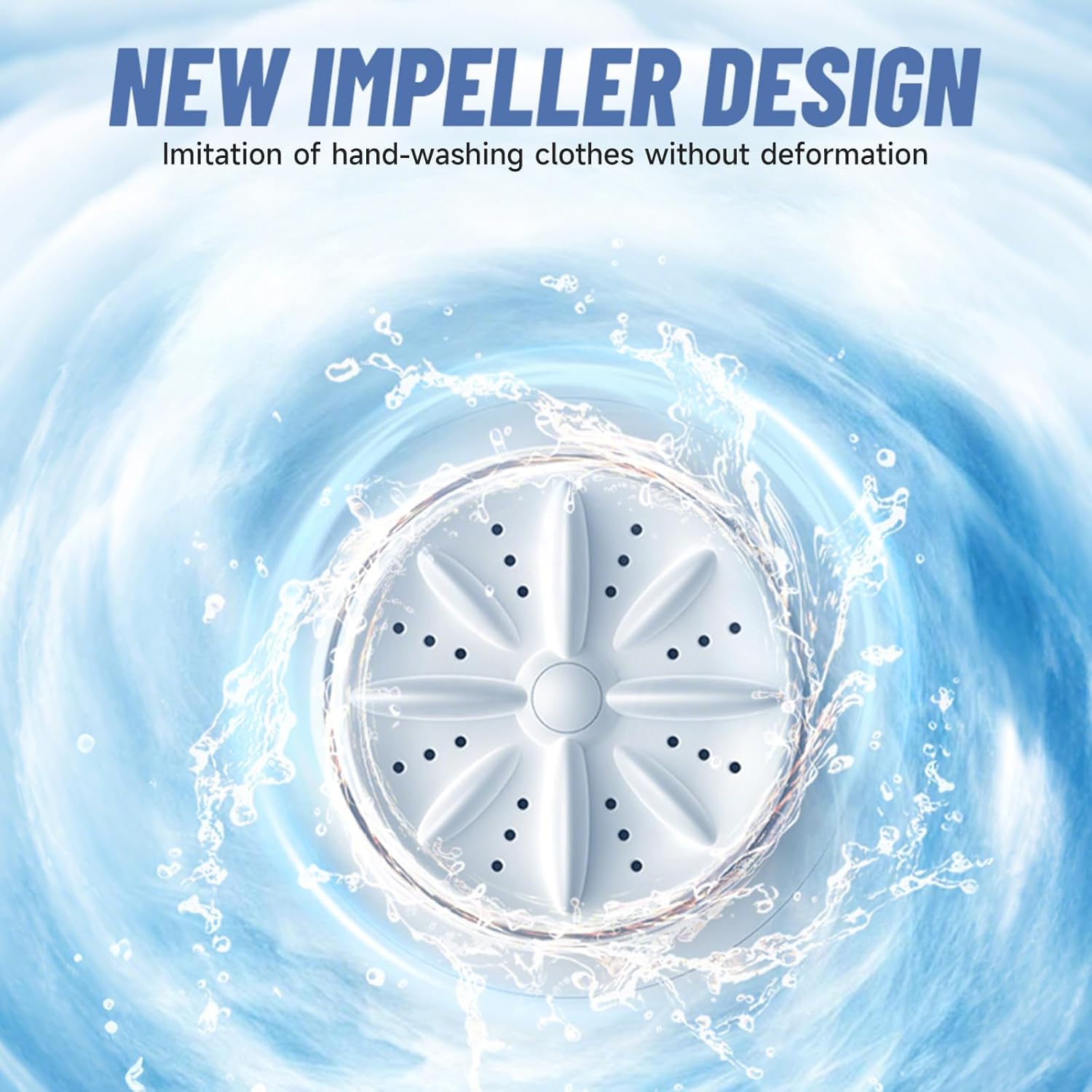 Portable Mini Washing Machine Small Travel Washing Machine 1.2L Suitable for Underwear, Panties, Socks