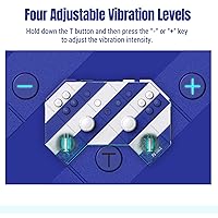 Vista 9 de PB TAILS Blue and White Bluetooth Game Controller - Portable Mini Gaming Controller for PC, Switch, Steam, Steam Deck, Phone - WirelessWired