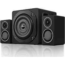 Computer Speakers with Subwoofer, 2.1 Gaming Speaker System for Desktop PC, 100W RMS, 6.5" Deep Bass, Bluetooth 5.3, AUX/RCA/Optical/Coaxial, Surround Sound for PC/Monitor/TV - Black