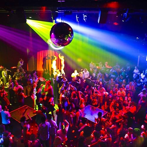 Miniatura 4 de Rocutus Paquete de 4 Bolas de Discoteca con Espejo, Bola de Discoteca Colgante Plateada para Fiestas o Efectos de Luz de DJ, Decoraciones para el
