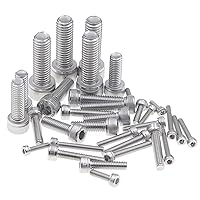 Vista 5 de Kit surtido de tornillos de cabeza hexagonal de acero inoxidable M2.5 M3 M4 M5 M6 M8 304