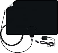 Antennas Direct ClearStream Flex Amplified Indoor TV Antenna: 50+ Mile UHF/VHF Multi-Directional w/Jolt Switch