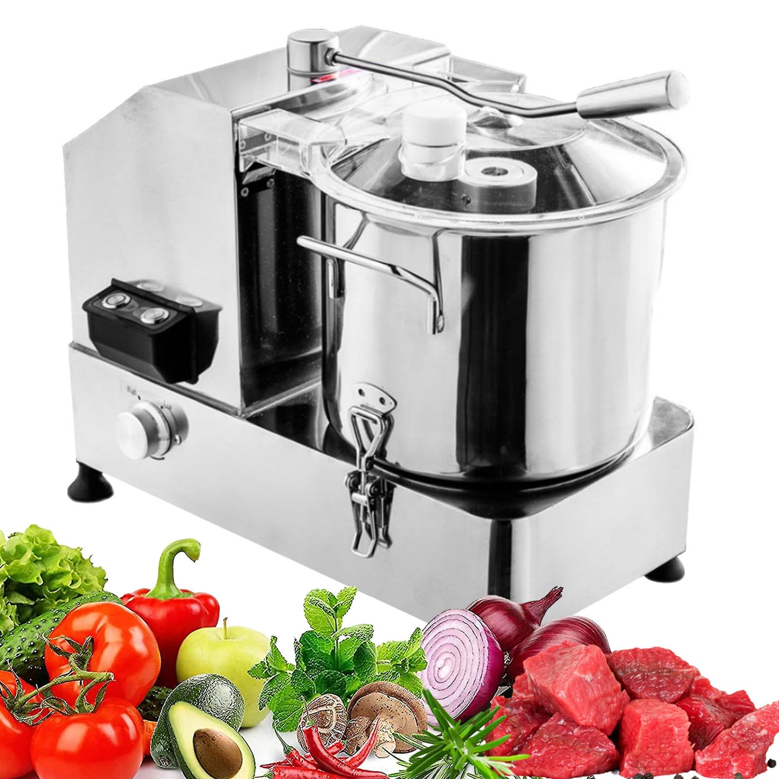 Robot de cocina, picadora de carne comercial para verduras, máquina eléctrica de frutas y queso