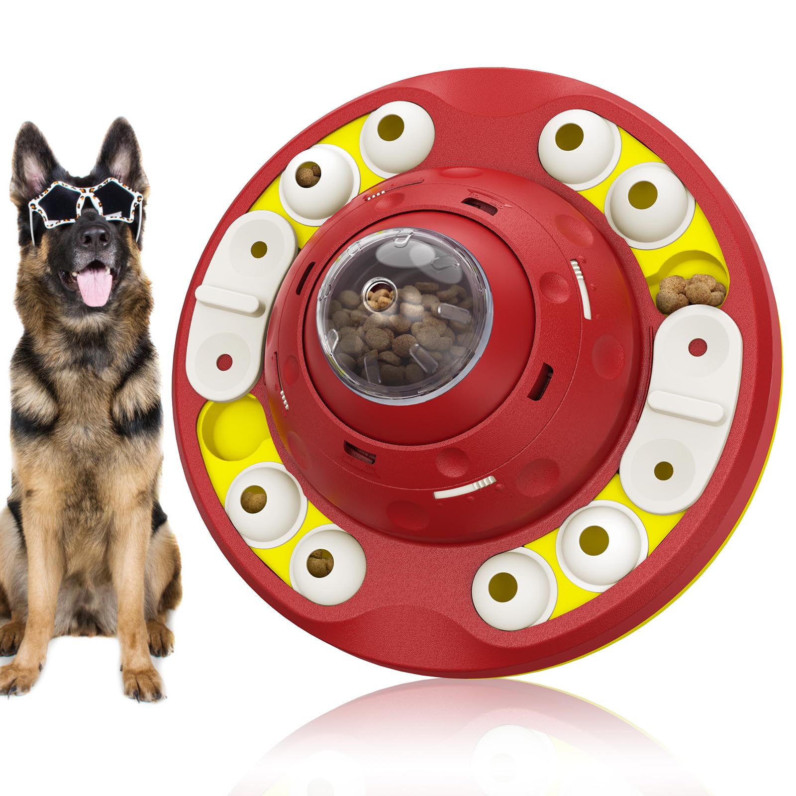 KADTC Puzzle Toys for Dog Boredom and Mentally Stimulating,Slow Food Feeder Dispenser,Keep Busy,Replace Pet Bowl,Puppy Brain Mental Stimulation Toy Small/Medium/Large Aggressive Chewers B