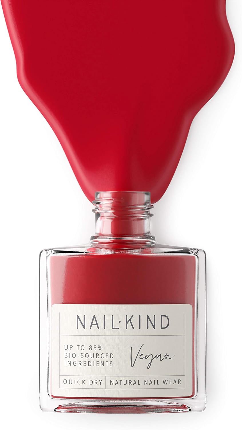 NAILKIND Red Nail Polish, Red Carpet, Classic Nail Varnish, Vegan Nail Lacquer + Peta Certified + Cruelty Free - Image 3