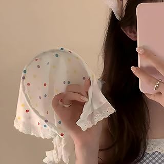 عصابات راس دانتيل على الطراز الفرنسي - اكسسوارات شعر انيقة للنساء والاطفال، مثالية للمناسبات الخاصة والارتداء اليومي. (احمر فاتح، 27 سم × 27 سم × 13 سم)