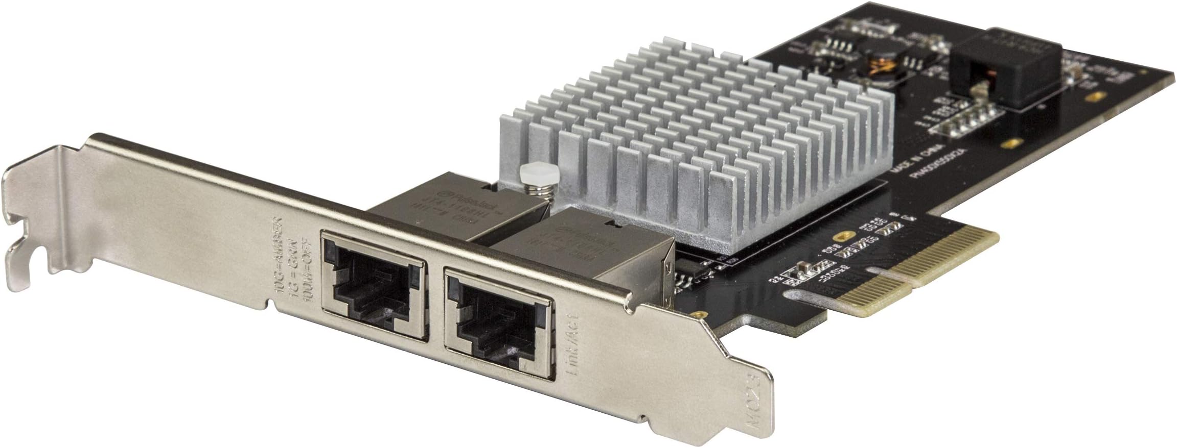 StarTech.com Dual Port 10G PCIe Network Adapter Card - Intel-X550AT 10GBASE-T & NBASE-T PCI Express Network Interface Adapter 10/5/2.5/1GbE Multi Gigabit Ethernet 5 Speed NIC LAN Card (ST10GPEXNDPI)