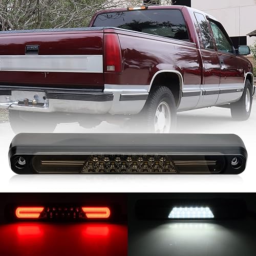 NSLUMO Tercera luz de freno LED de repuesto para 1994-2000 OBS Chevy C1500 K1500 C/K Camiones de cabina extendida GMT400 LED rojo 3er centro de