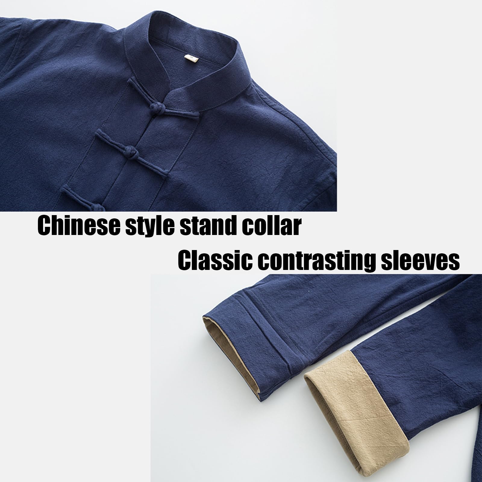 Hombres Chino Ropa Tang,Tradicional Chino Uniforme Está,Tang Traje Artes Marciales Kung Fu,FáCil De Usar,Adecuado para Personas Mayores Y Principiantes