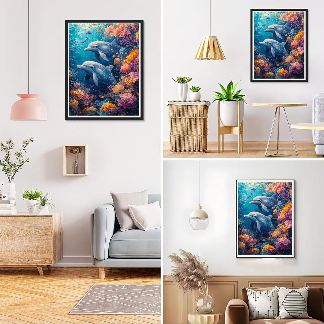Strand Diamond Painting Groß XXL 100x130cm für Bastelset Kinder ab 6 Jahre, 5D Diamond Painting Blume Neuheiten, DIY Diamant Mosaik Bastelset Erwachsene, Daiments Malerei Stickerei Festival Deko S-773
