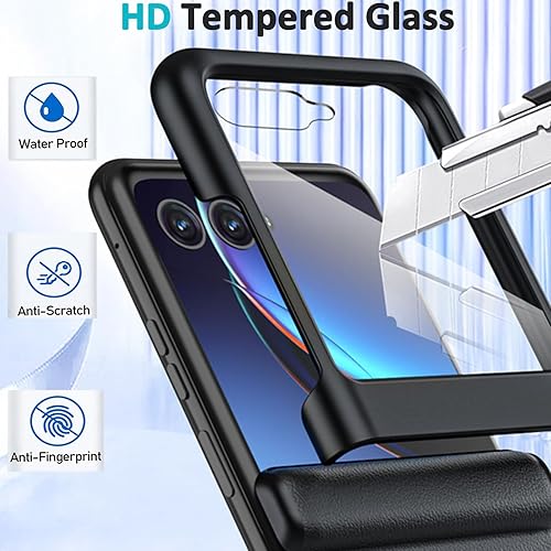 Miniatura 7 de NINKI Funda con tapa compatible con Motorola Razr Plus 2023 con protector de pantalla, transparente para Motorola Razr 40 Ultra, funda protectora a