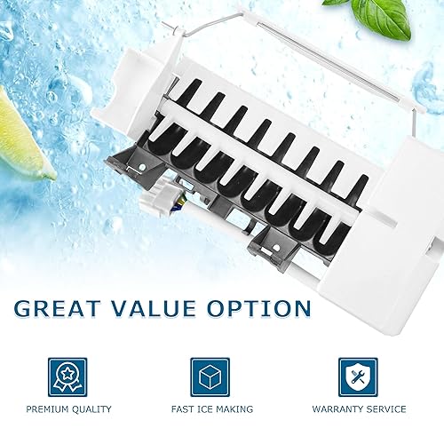 Miniatura 2 de WR30X10012 WR30x10093 Kit de máquina de hielo de repuesto para G.E Hot.Point Ken. Más refrigeradores GSS20IEMDWW GSS25JFMDWW, reemplaza WR30X10061