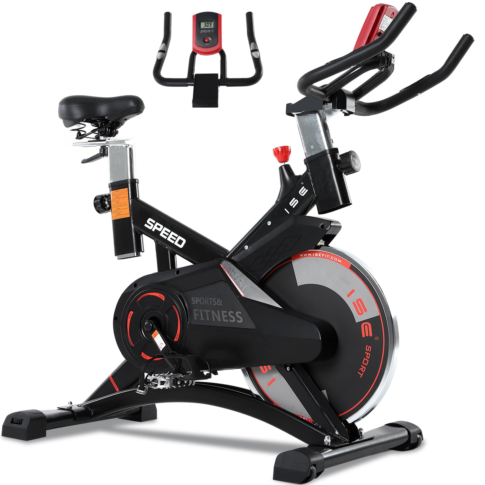 ISE Bicicleta Estática Profesional con Sensor de Pulso