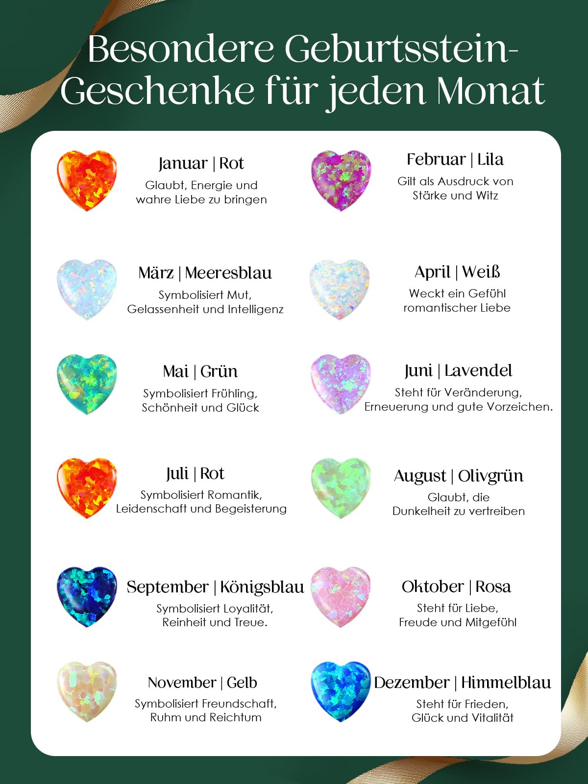 LOUISA SECRET Opal Halskette Unendlichkeits-Doppelherz Halskette 925 Silber | 925 Sterling Silber Kette Damen Brithday Schmuck Geschenk Valentinstag Weihnachtstag Geschenk für Sie Frauen Freundin mama