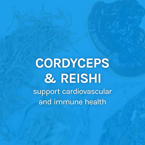 Miniatura 7 de Host Defense CordyChi Cápsulas ayuda a reducir el estrés y la fatiga suplemento de hongos con Cordyceps y Reishi sin sabor 120